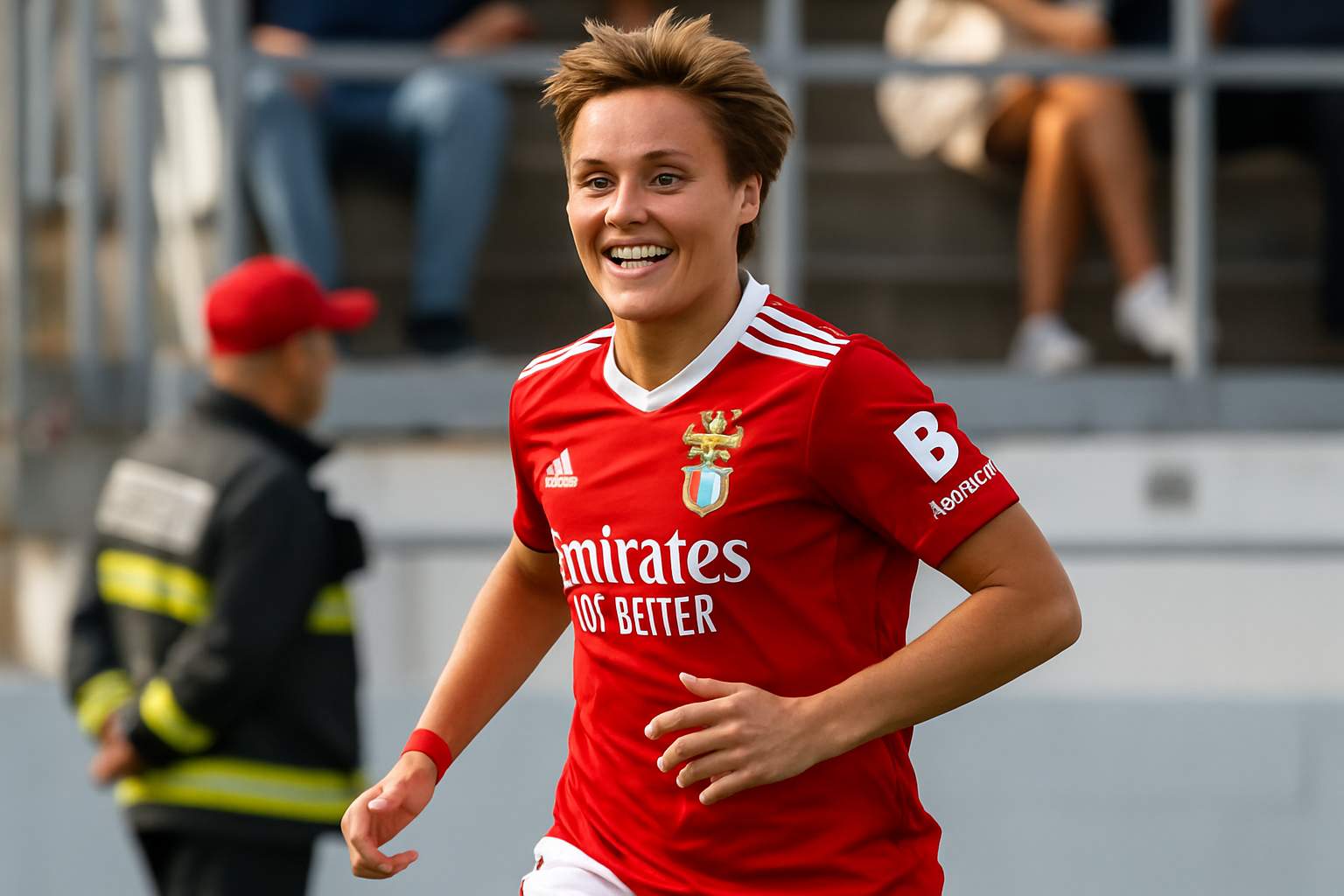Andreas Schjelderup  celebrating his goal for Benfica || Credit - Imago