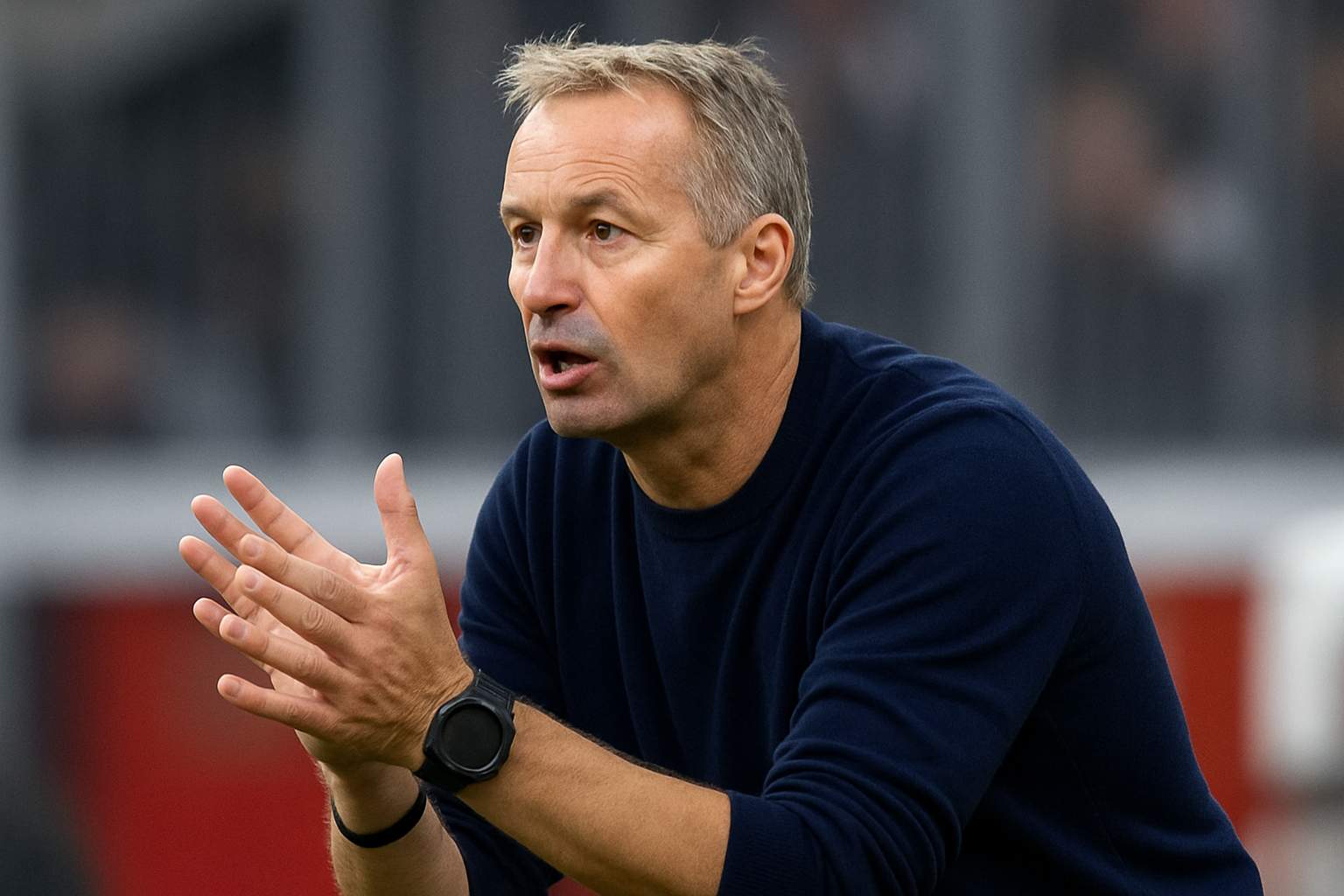 Bayer Leverkusen manager Kasper Hjulmand pictured